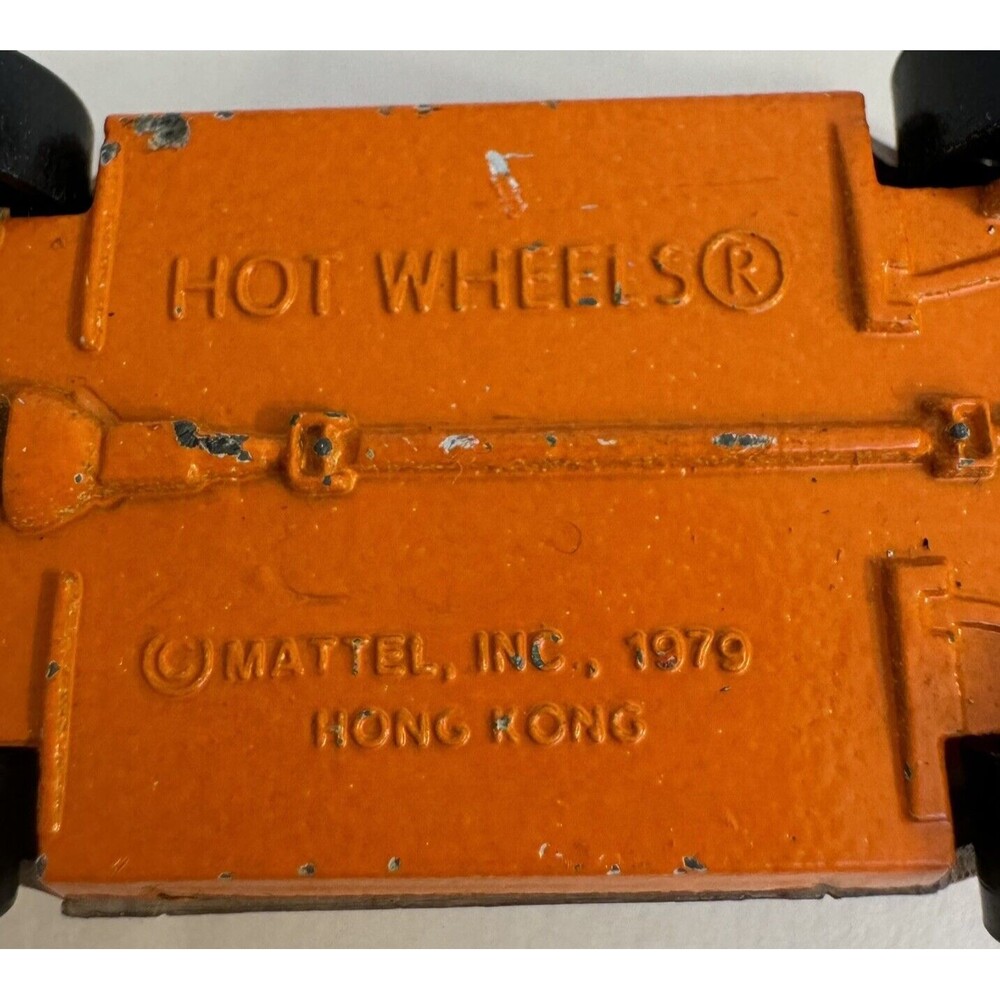 Vintage 1979 Hot Wheels‎ Orange/Black Turbo Mustang Cobra Made in Hong Kong - Picture 6 of 6